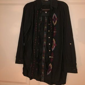 Johnnywas Oversized Aztec Embroidery